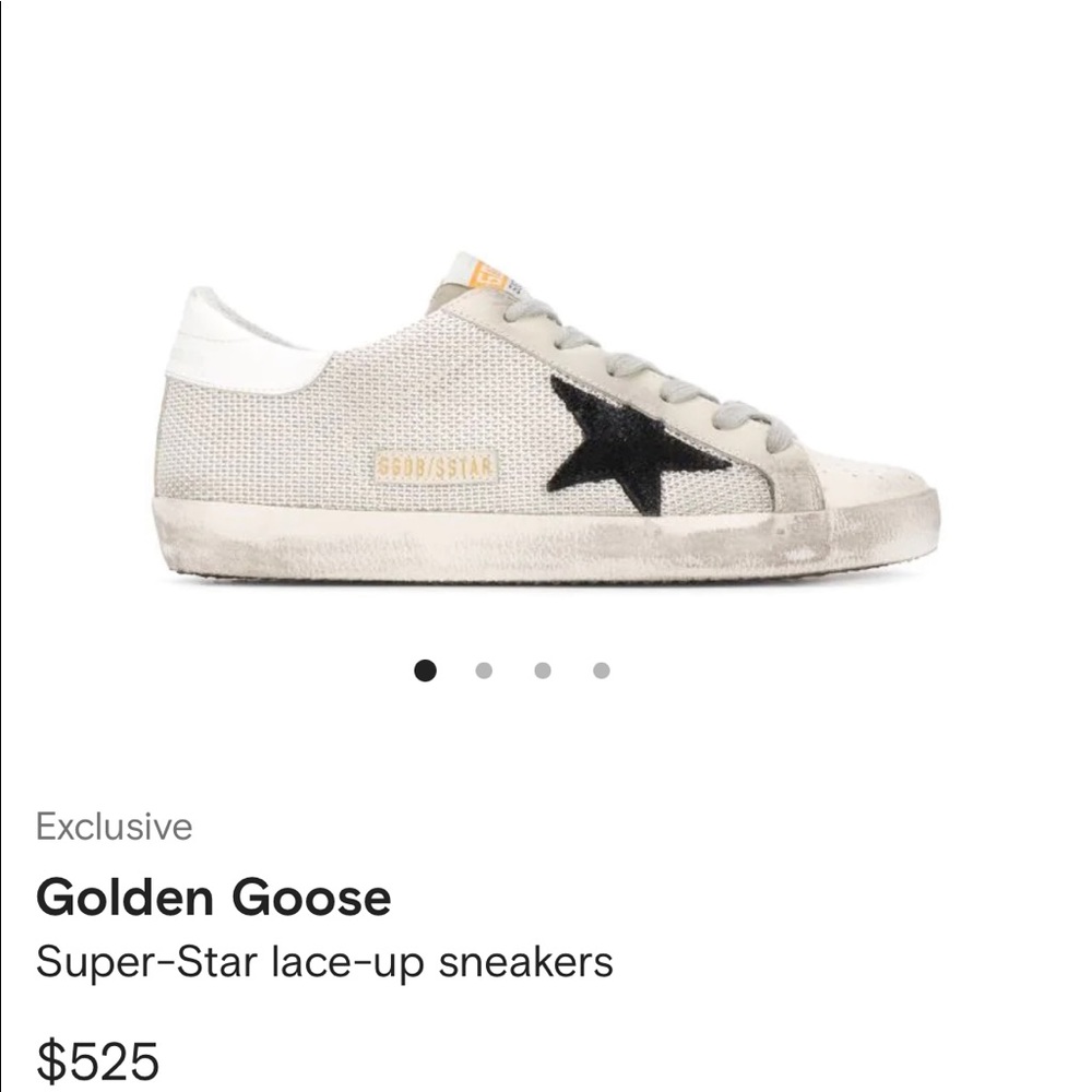 Golden Goose Sneakers size 37/7. White with dark navy details.